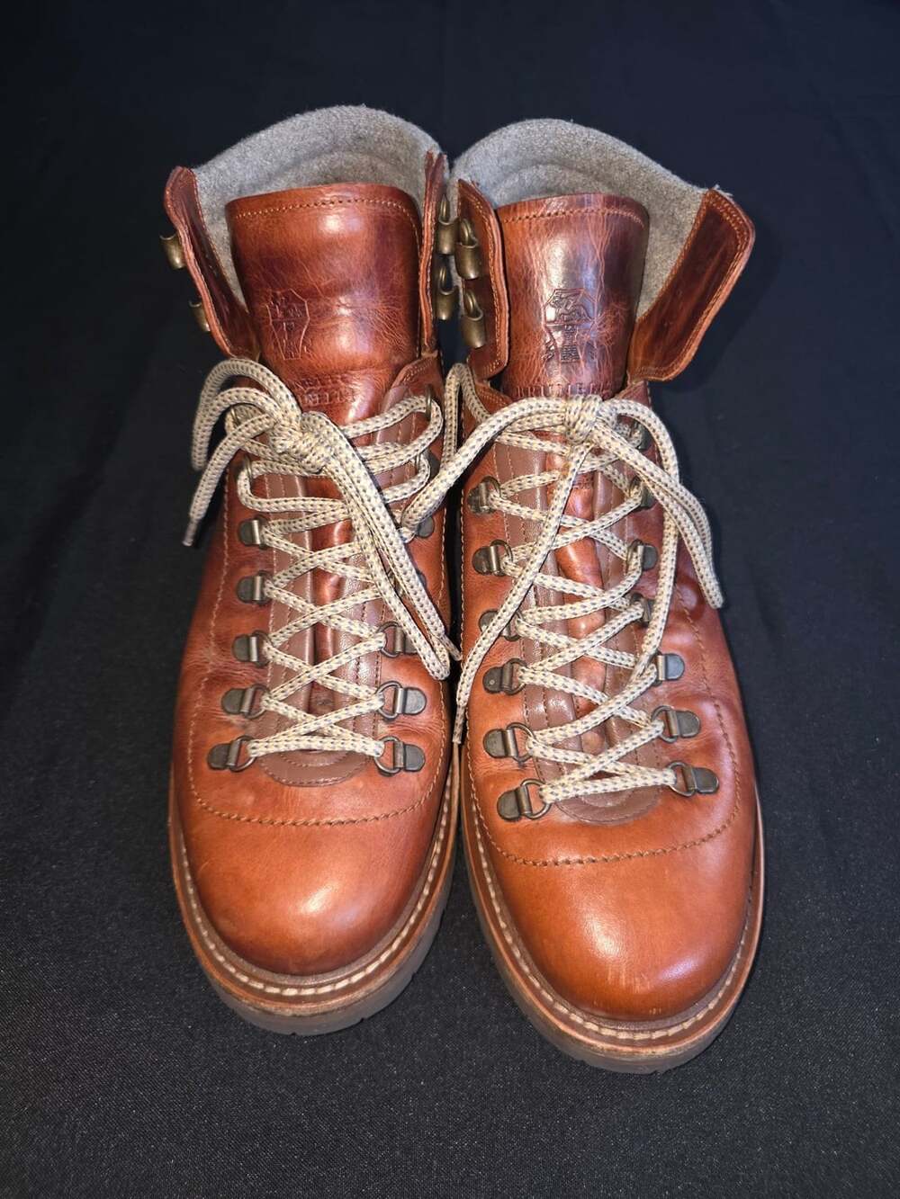 Brunello Cucinelli Hiking Boots Size 44 Brown Leather Alpine